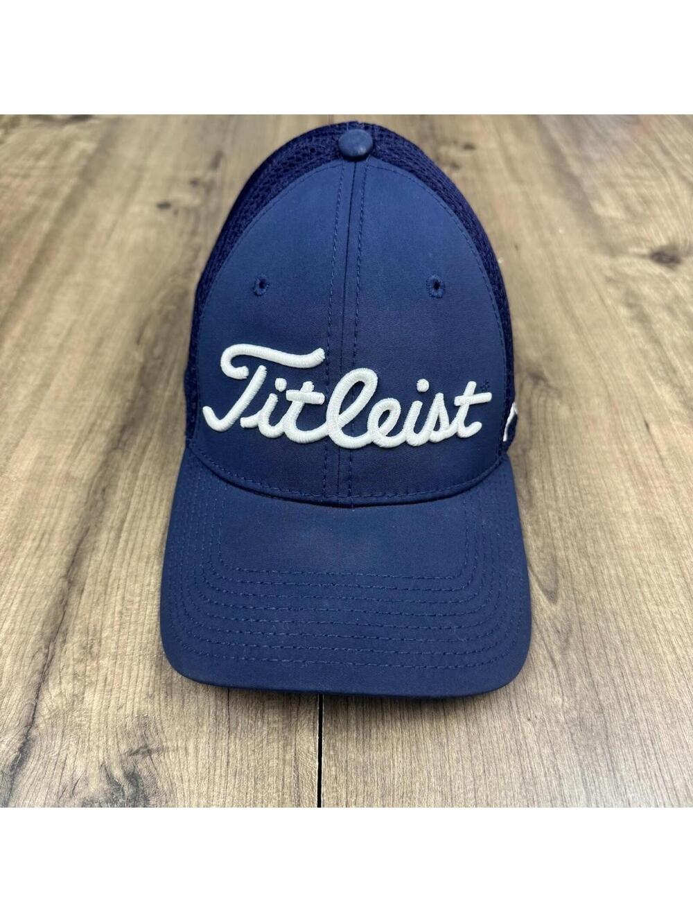 Titleist Pro V1 Foot Joy Golf Tour hat blue with white Titleist L-XL